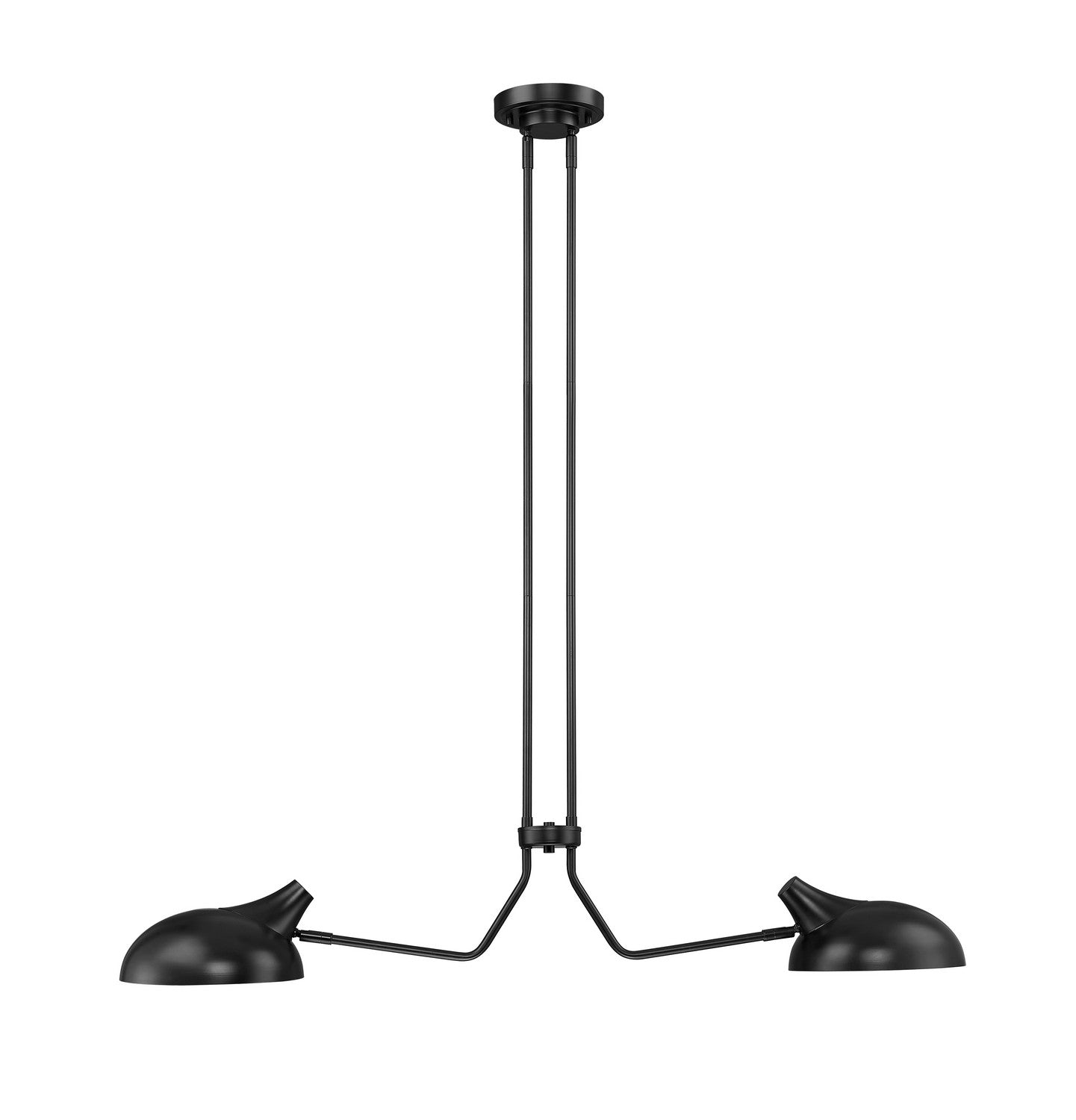 Z-Lite - 1942-2L-MB - Two Light Linear Chandelier - Bellamy - Matte Black