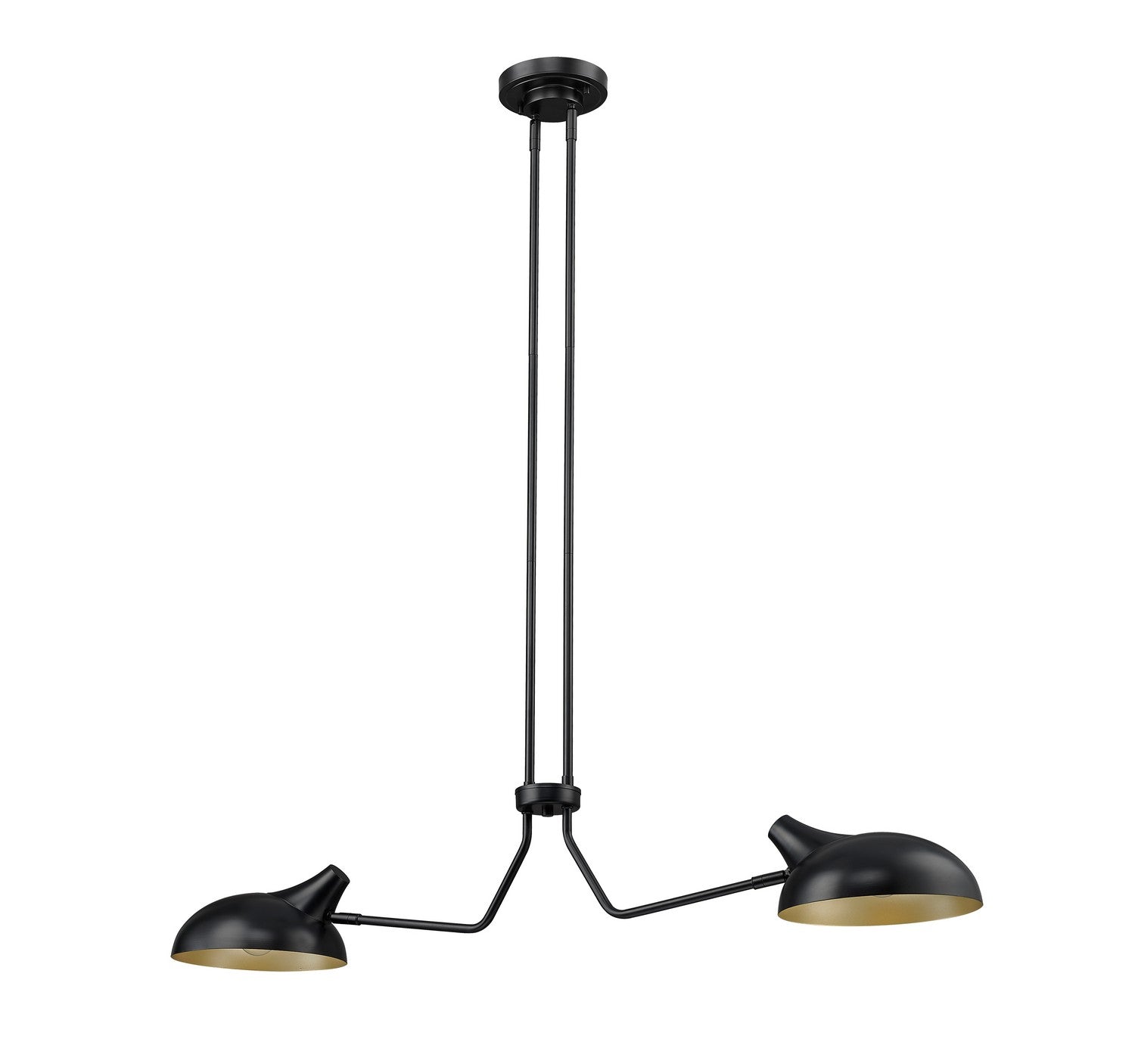 Z-Lite - 1942-2L-MB - Two Light Linear Chandelier - Bellamy - Matte Black