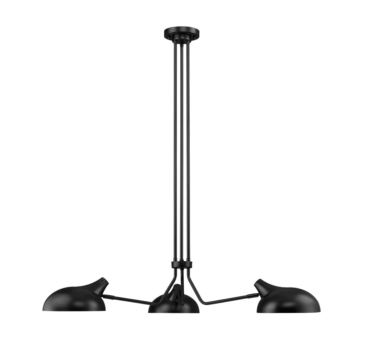 Z-Lite - 1942-3MB - Three Light Chandelier - Bellamy - Matte Black