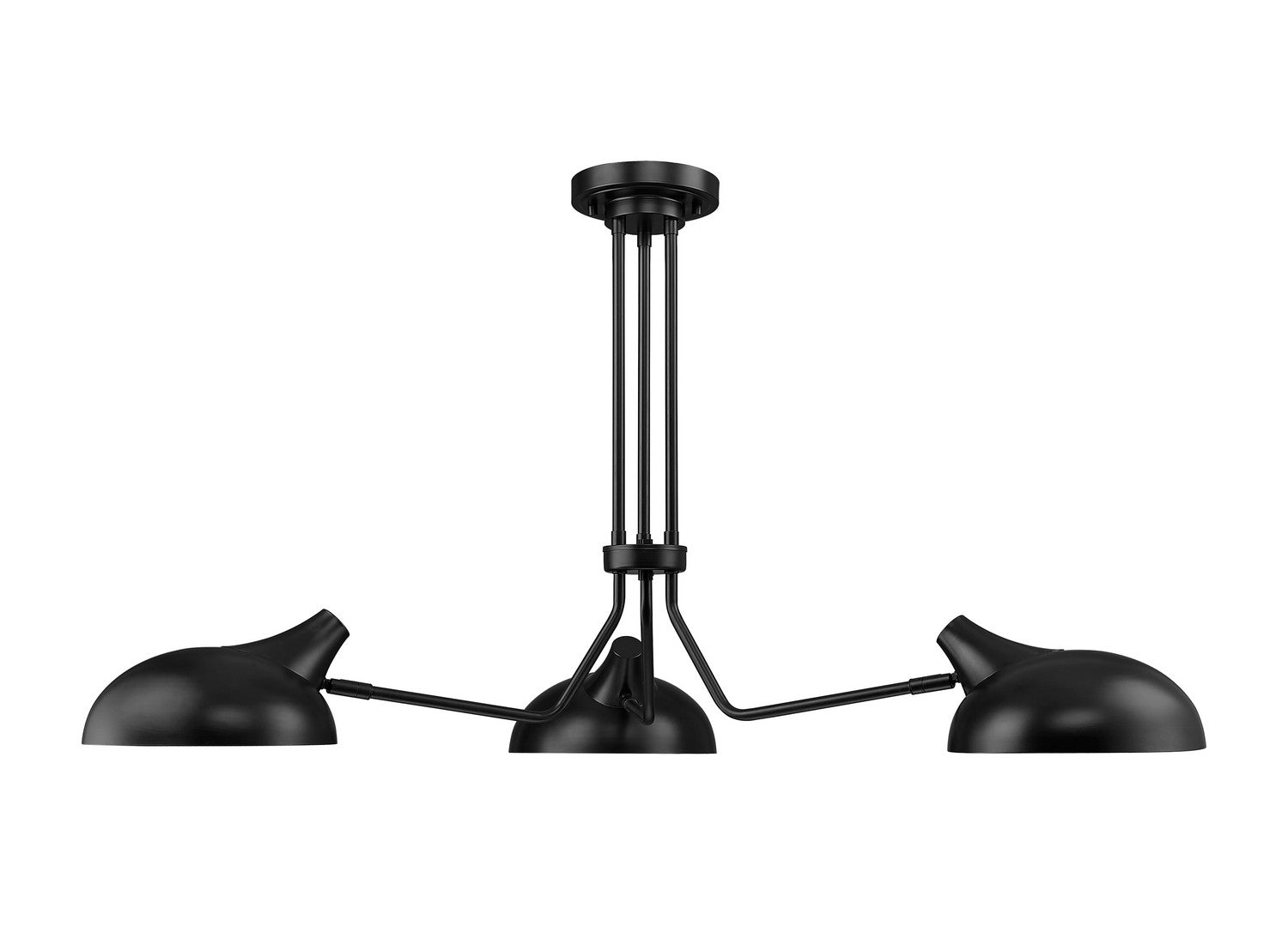 Z-Lite - 1942-3SF-MB - Three Light Semi Flush Mount - Bellamy - Matte Black