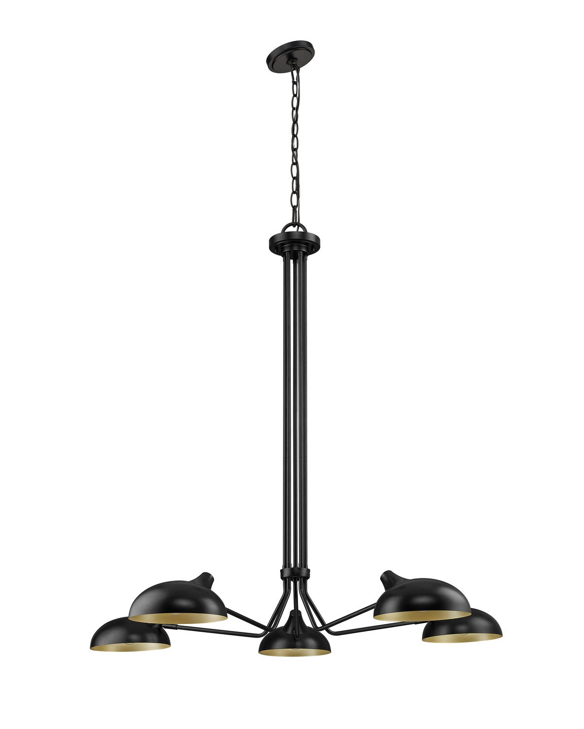 Z-Lite - 1942-5MB - Five Light Chandelier - Bellamy - Matte Black