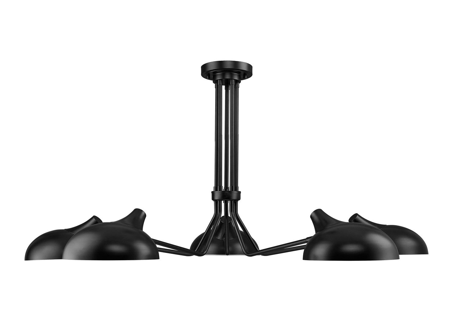 Z-Lite - 1942-5SF-MB - Five Light Semi Flush Mount - Bellamy - Matte Black