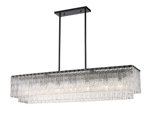 Z-Lite - 1943-53L-MB - Seven Light Linear Chandelier - Glacier - Matte Black