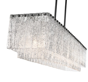 Z-Lite - 1943-53L-MB - Seven Light Linear Chandelier - Glacier - Matte Black