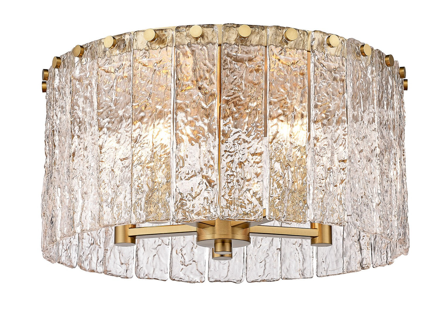 Z-Lite - 1943F16-MGLD - Five Light Flush Mount - Glacier - Modern Gold