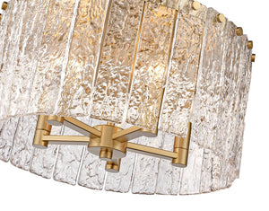 Z-Lite - 1943F16-MGLD - Five Light Flush Mount - Glacier - Modern Gold