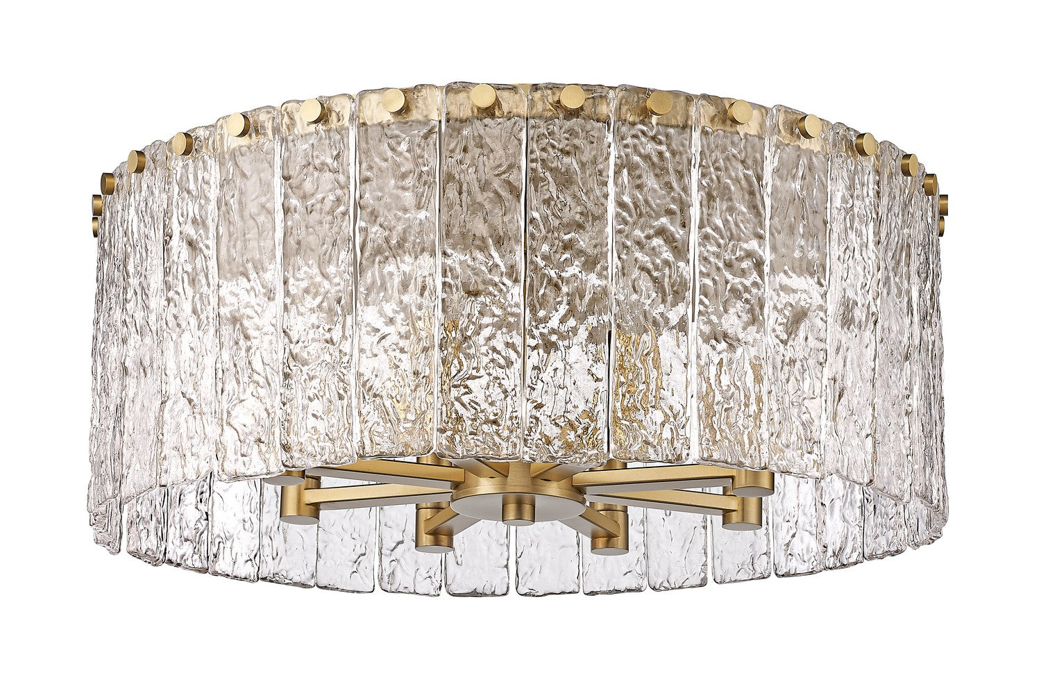 Z-Lite - 1943F20-MGLD - Eight Light Flush Mount - Glacier - Modern Gold