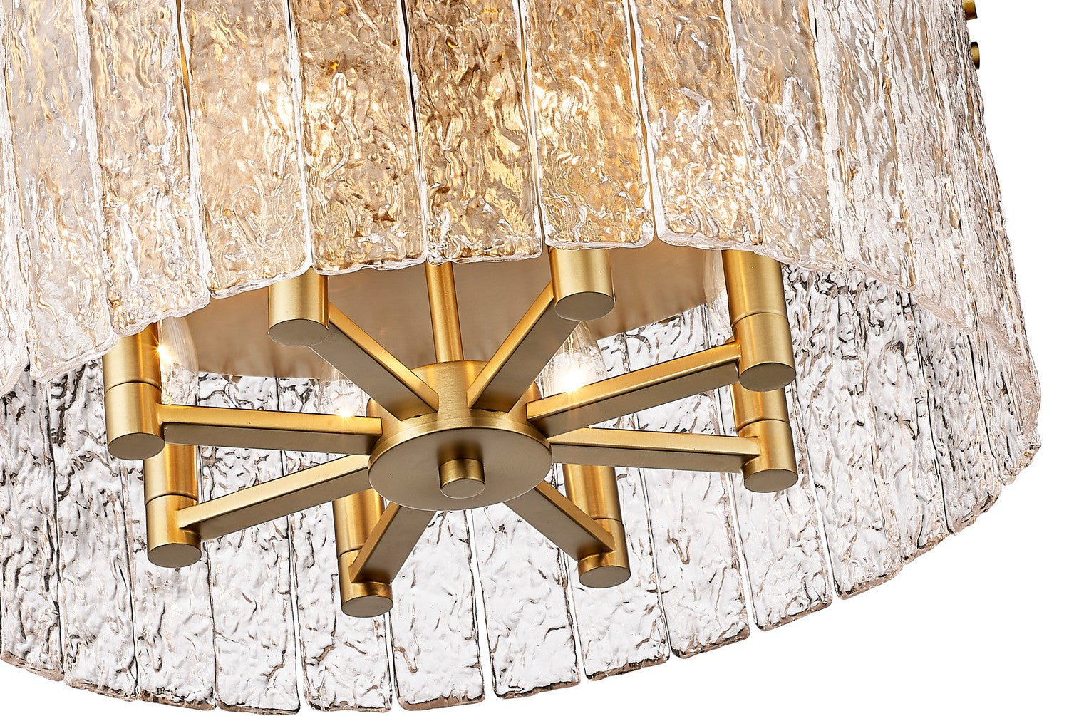 Z-Lite - 1943F20-MGLD - Eight Light Flush Mount - Glacier - Modern Gold