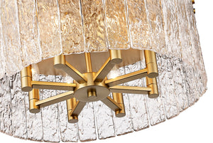 Z-Lite - 1943F20-MGLD - Eight Light Flush Mount - Glacier - Modern Gold