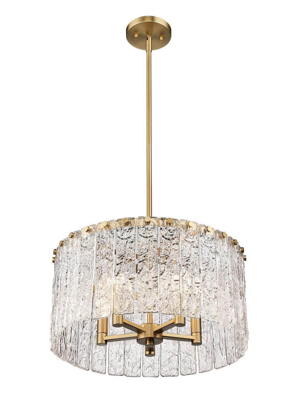 Z-Lite - 1943P18-MGLD - Five Light Pendant - Glacier - Modern Gold