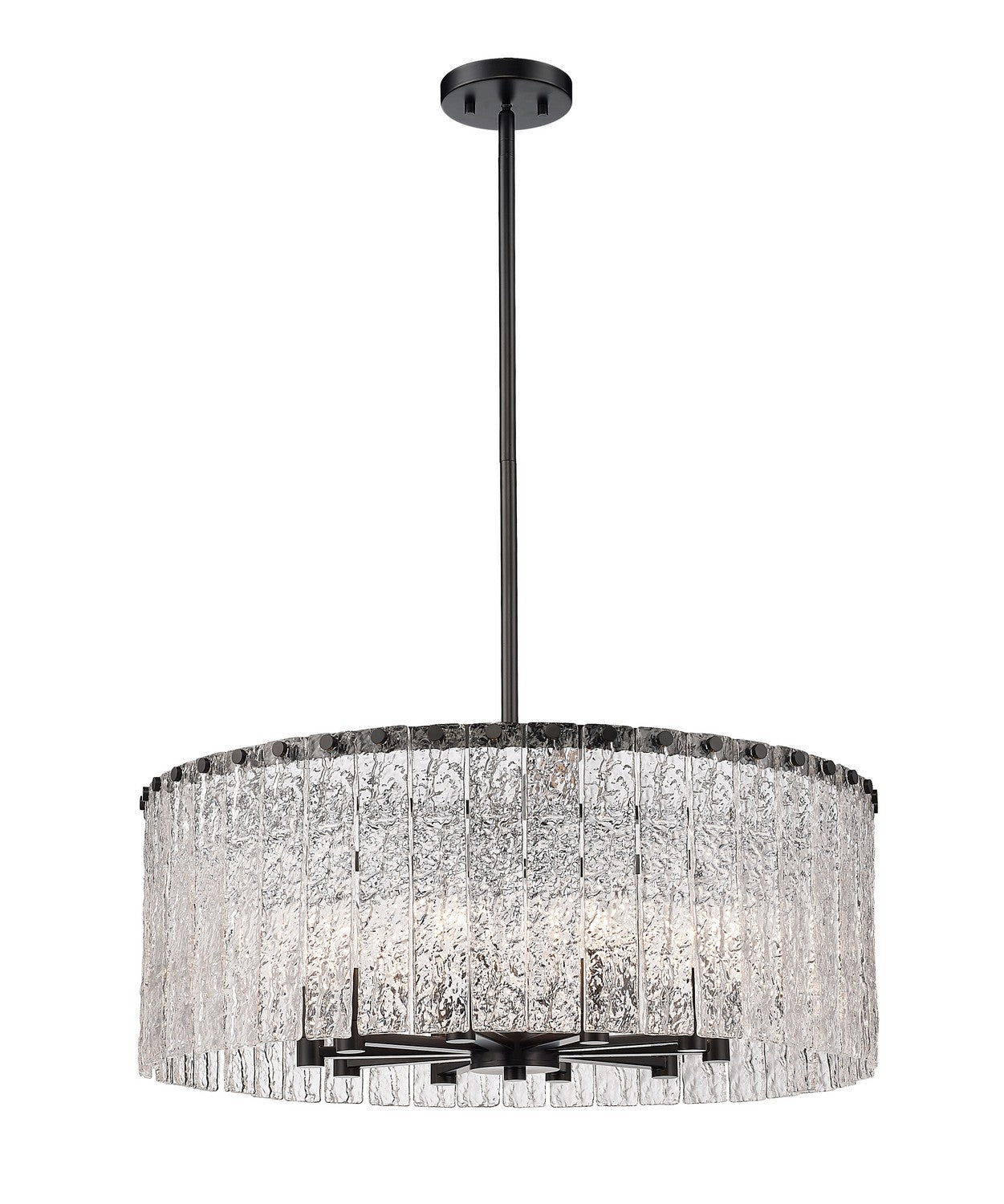 Z-Lite - 1943P26-MB - Ten Light Chandelier - Glacier - Matte Black