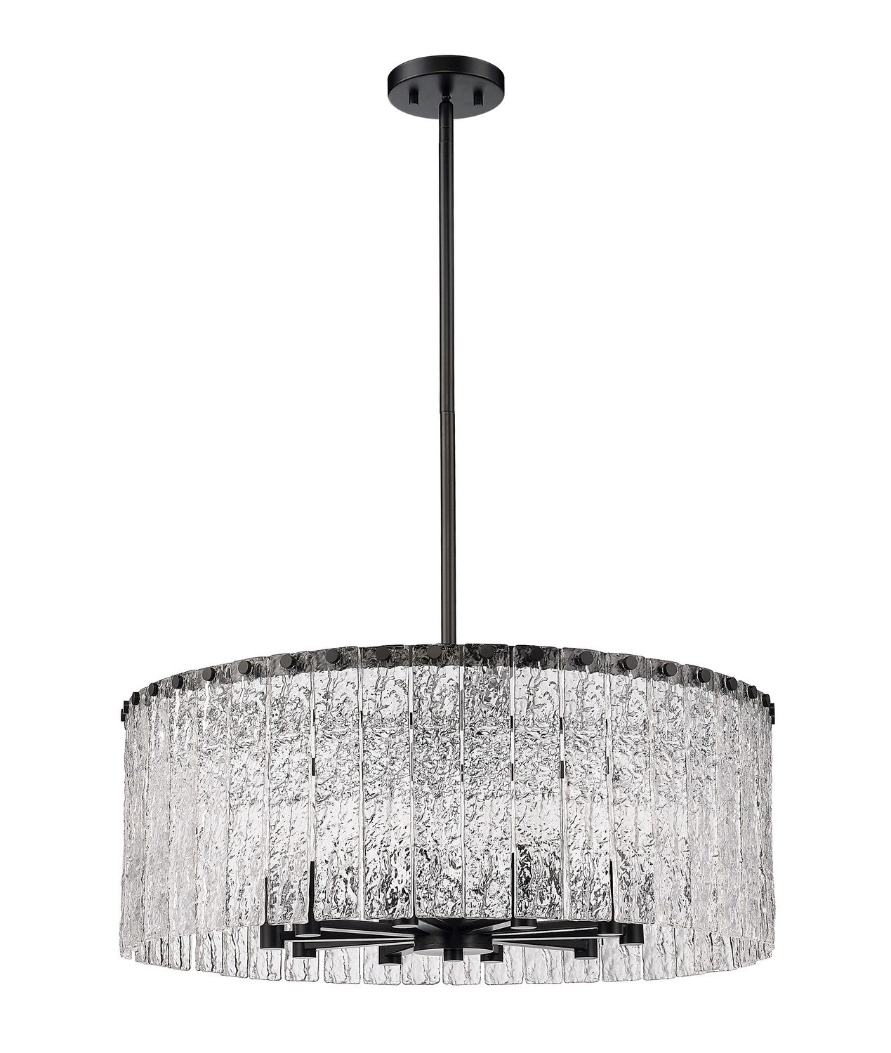 Z-Lite - 1943P26-MB - Ten Light Chandelier - Glacier - Matte Black