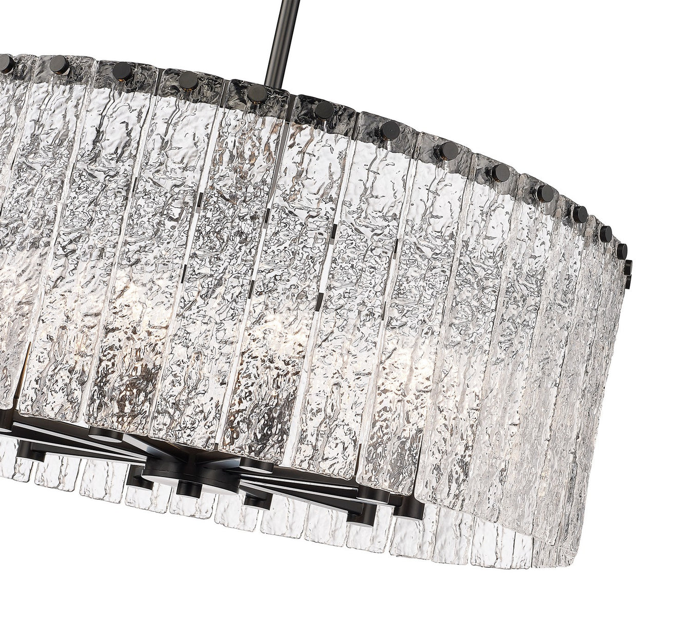 Z-Lite - 1943P26-MB - Ten Light Chandelier - Glacier - Matte Black