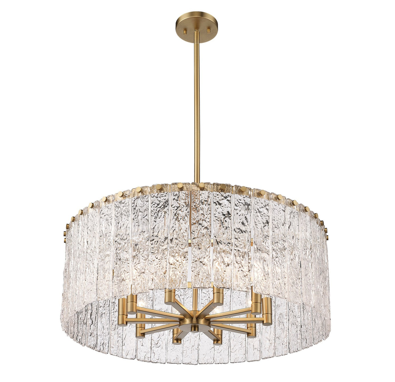 Z-Lite - 1943P26-MGLD - Ten Light Chandelier - Glacier - Modern Gold