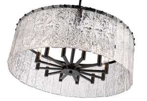 Z-Lite - 1943P32-MB - 12 Light Chandelier - Glacier - Matte Black