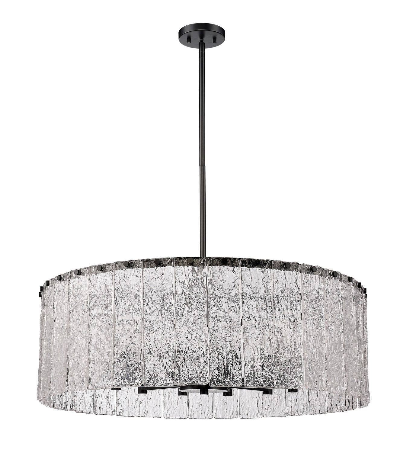 Z-Lite - 1943P32-MB - 12 Light Chandelier - Glacier - Matte Black