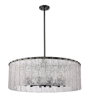 Z-Lite - 1943P32-MB - 12 Light Chandelier - Glacier - Matte Black