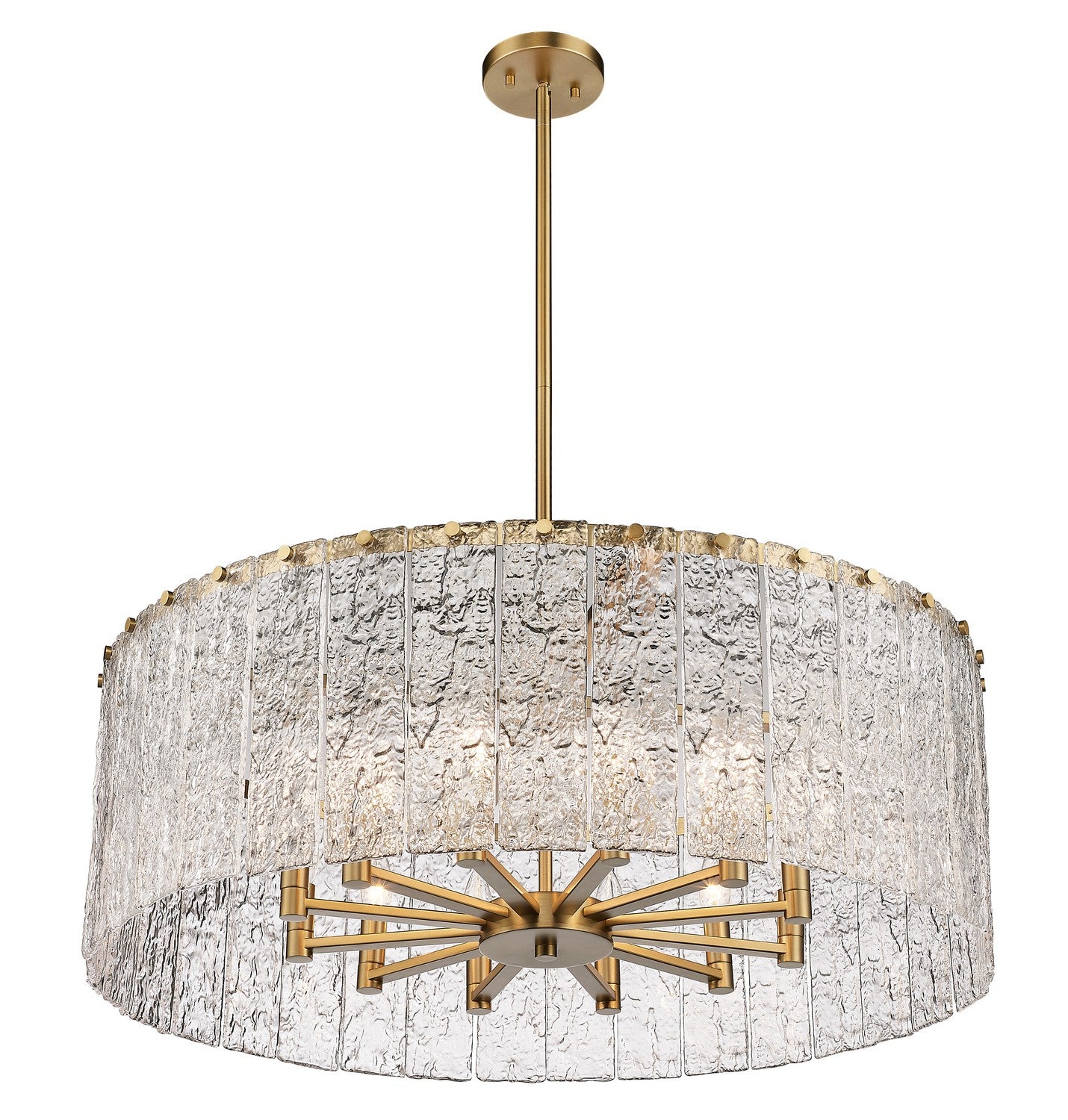 Z-Lite - 1943P32-MGLD - 12 Light Chandelier - Glacier - Modern Gold