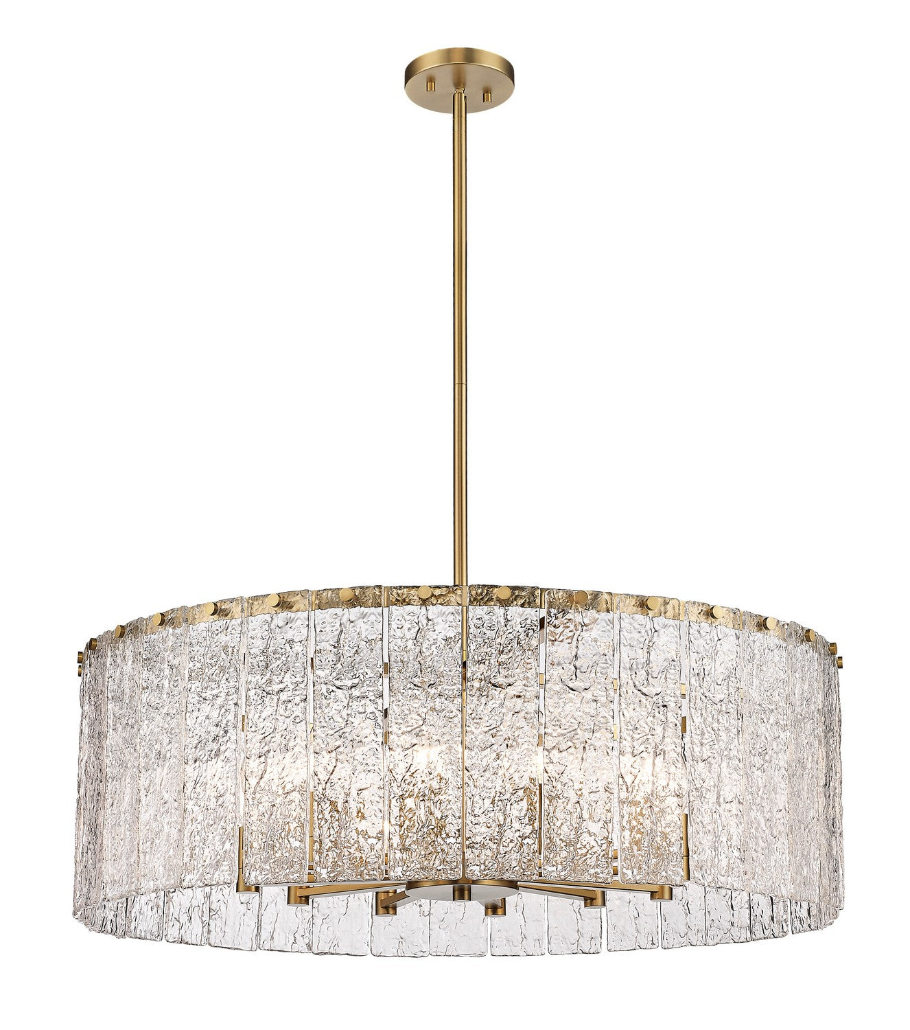 Z-Lite - 1943P32-MGLD - 12 Light Chandelier - Glacier - Modern Gold