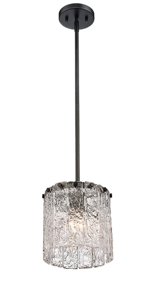 Z-Lite - 1943P8-MB - One Light Pendant - Glacier - Matte Black