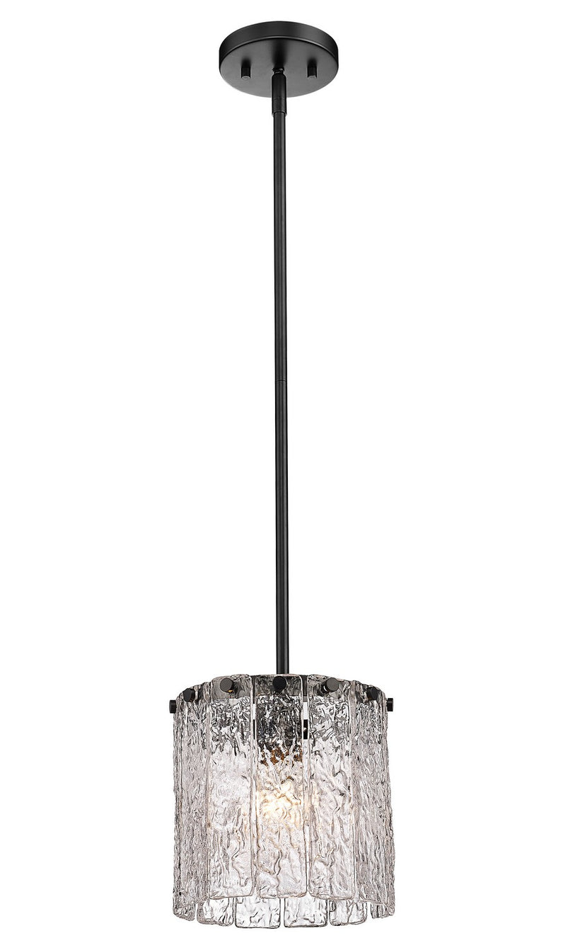 Z-Lite - 1943P8-MB - One Light Pendant - Glacier - Matte Black