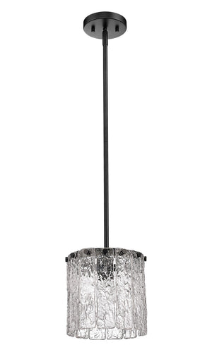 Z-Lite - 1943P8-MB - One Light Pendant - Glacier - Matte Black