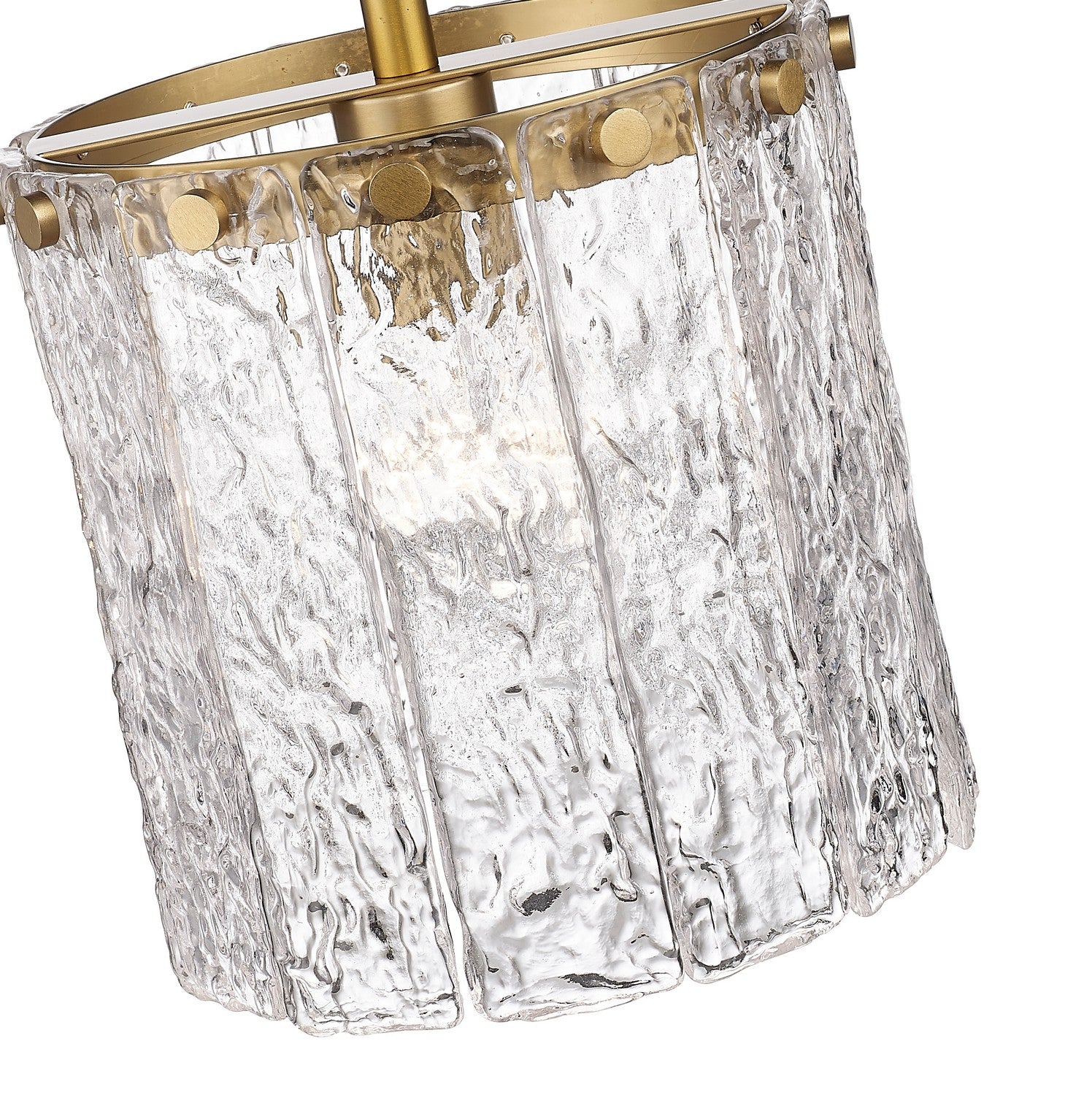 Z-Lite - 1943P8-MGLD - One Light Pendant - Glacier - Modern Gold