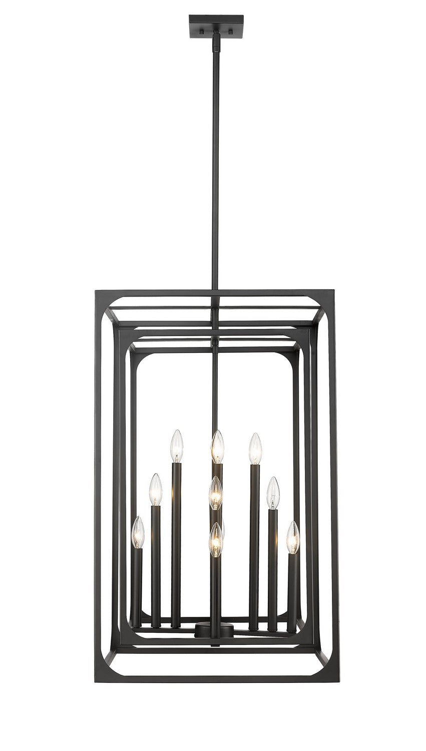 Z-Lite - 3038-12MB - 12 Light Chandelier - Easton - Matte Black