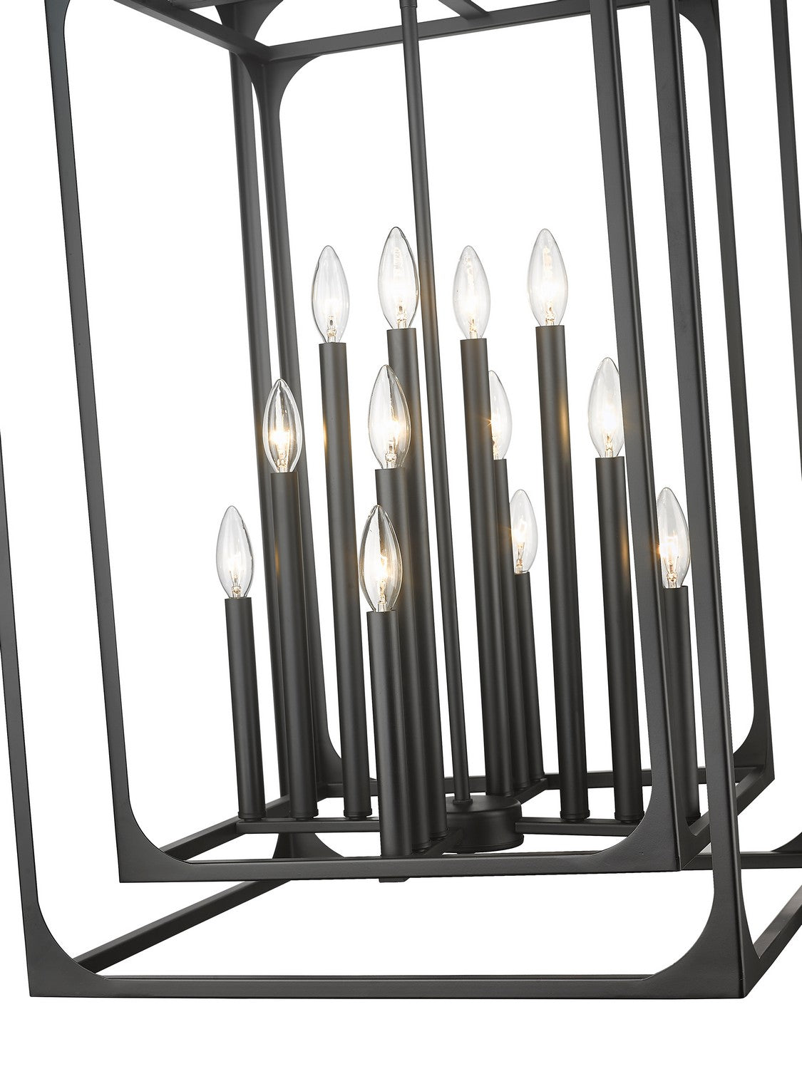 Z-Lite - 3038-12MB - 12 Light Chandelier - Easton - Matte Black