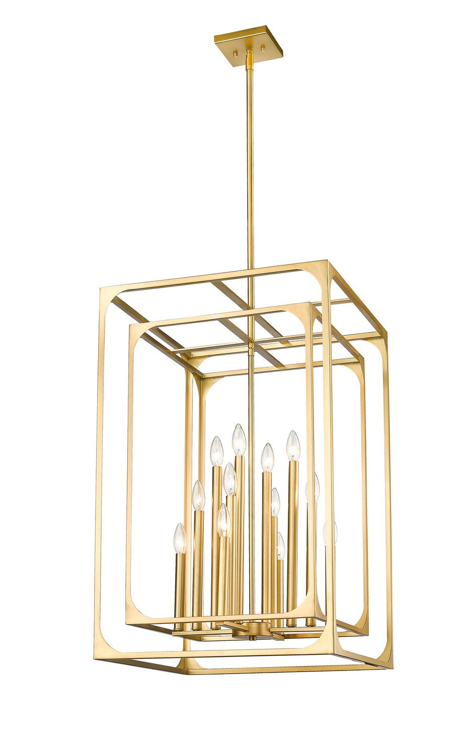 Z-Lite - 3038-12RB - 12 Light Chandelier - Easton - Rubbed Brass