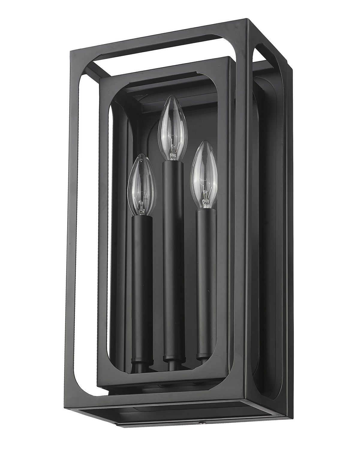 Z-Lite - 3038-3S-MB - Three Light Wall Sconce - Easton - Matte Black