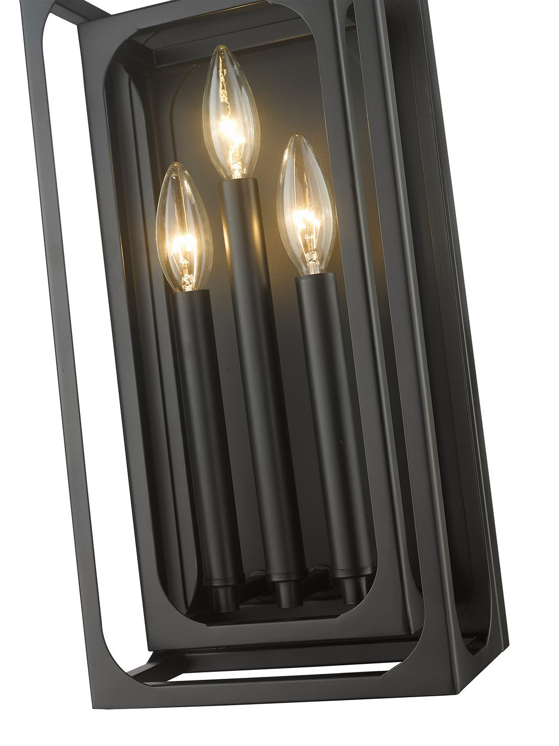 Z-Lite - 3038-3S-MB - Three Light Wall Sconce - Easton - Matte Black