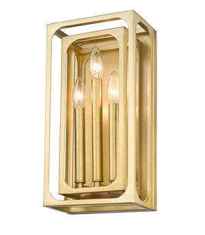 Z-Lite - 3038-3S-RB - Three Light Wall Sconce - Easton - Rubbed Brass