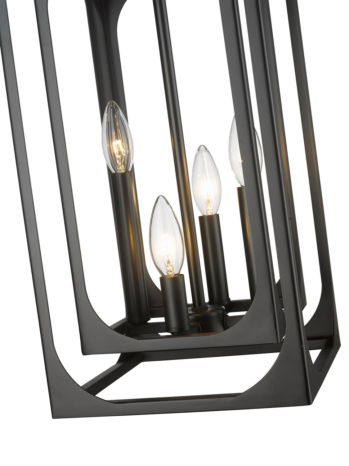 Z-Lite - 3038-4MB - Four Light Chandelier - Easton - Matte Black