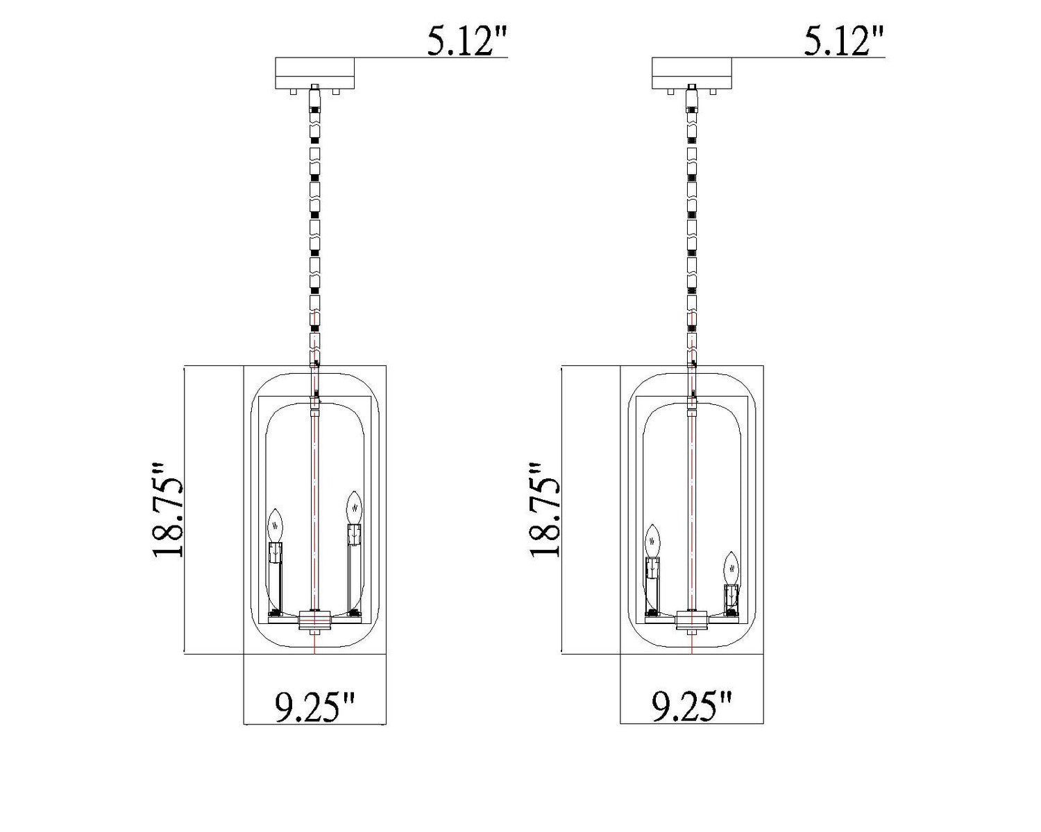 Z-Lite - 3038-4MB - Four Light Chandelier - Easton - Matte Black