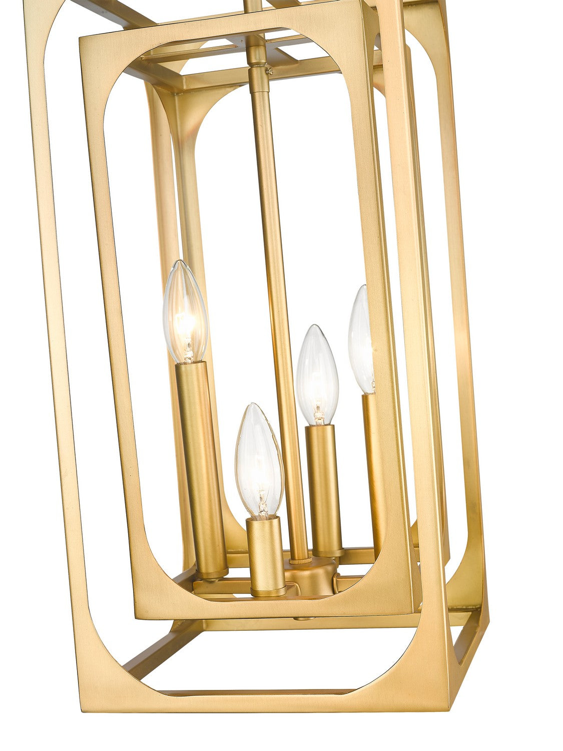 Z-Lite - 3038-4RB - Four Light Chandelier - Easton - Rubbed Brass