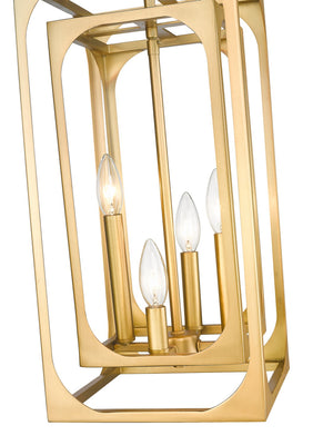 Z-Lite - 3038-4RB - Four Light Chandelier - Easton - Rubbed Brass