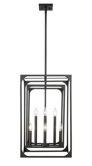 Z-Lite - 3038-8MB - Eight Light Chandelier - Easton - Matte Black