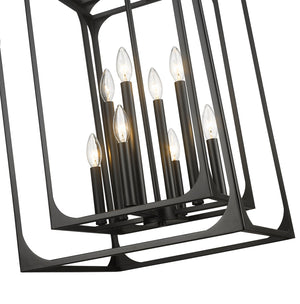 Z-Lite - 3038-8MB - Eight Light Chandelier - Easton - Matte Black