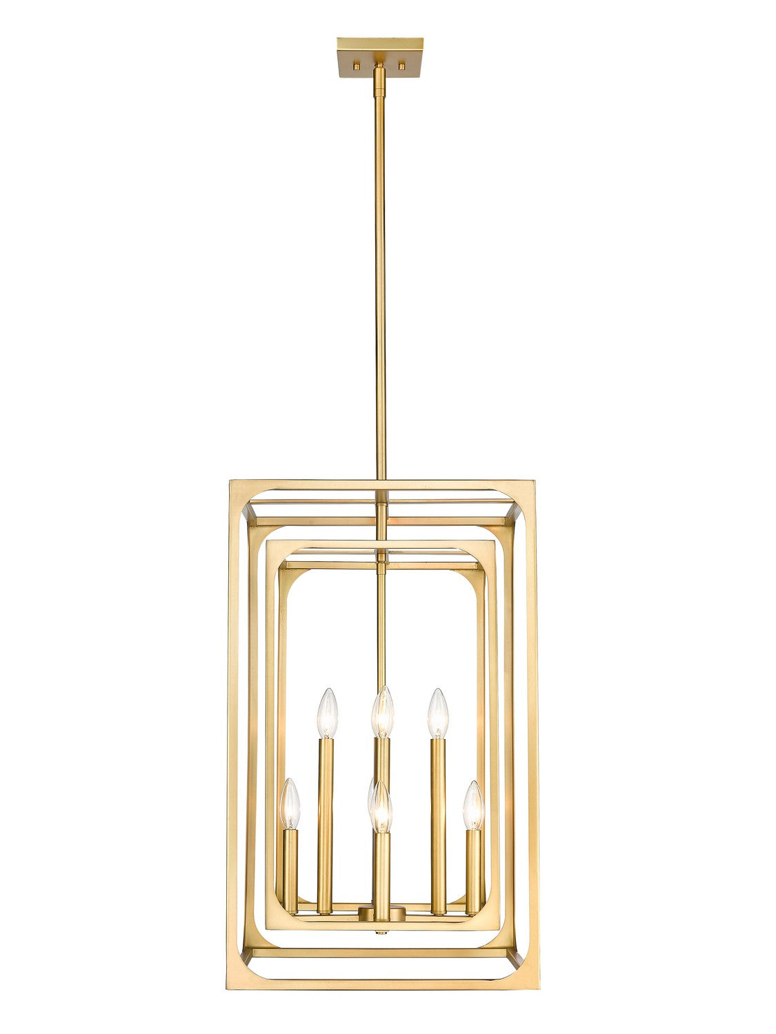 Z-Lite - 3038-8RB - Eight Light Chandelier - Easton - Rubbed Brass