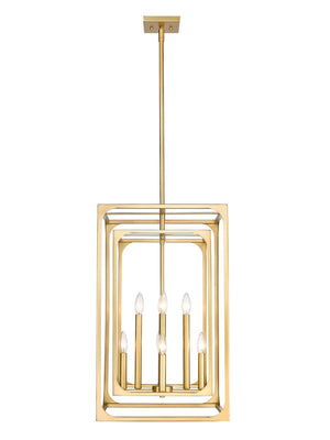 Z-Lite - 3038-8RB - Eight Light Chandelier - Easton - Rubbed Brass