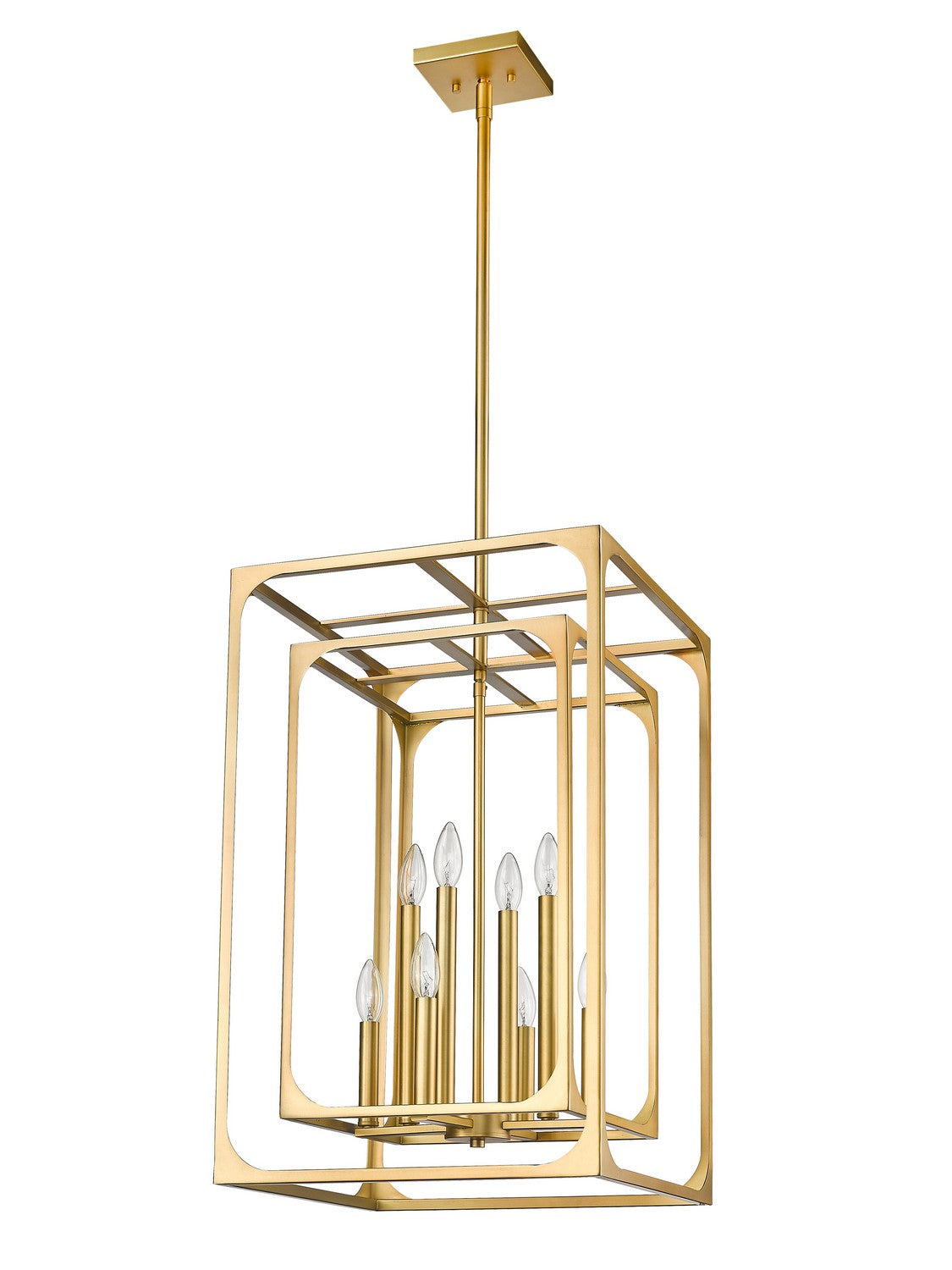 Z-Lite - 3038-8RB - Eight Light Chandelier - Easton - Rubbed Brass