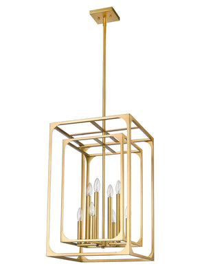 Z-Lite - 3038-8RB - Eight Light Chandelier - Easton - Rubbed Brass