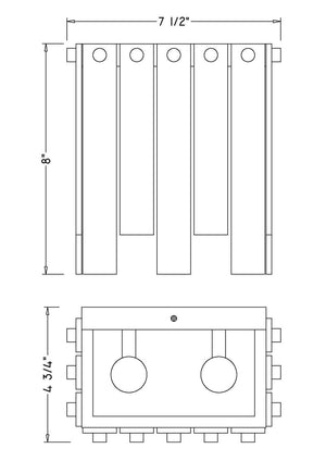 Z-Lite - 345-2S-PN - Two Light Wall Sconce - Viviana - Polished Nickel