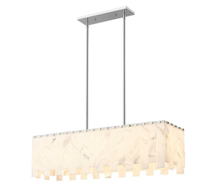 Z-Lite - 345-40L-PN - Five Light Linear Chandelier - Viviana - Polished Nickel