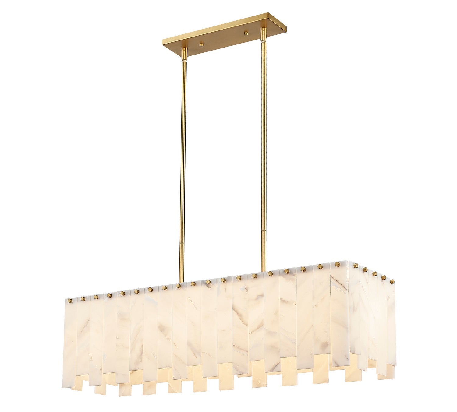 Z-Lite - 345-40L-RB - Five Light Linear Chandelier - Viviana - Rubbed Brass