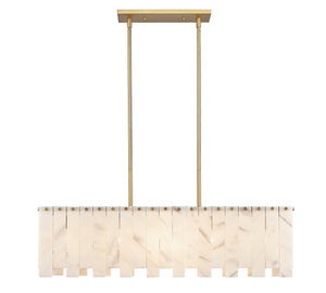 Z-Lite - 345-40L-RB - Five Light Linear Chandelier - Viviana - Rubbed Brass