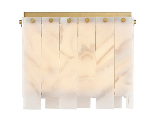 Z-Lite - 345F13-RB - Four Light Flush Mount - Viviana - Rubbed Brass