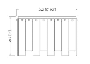 Z-Lite - 345F17-PN - Six Light Flush Mount - Viviana - Polished Nickel