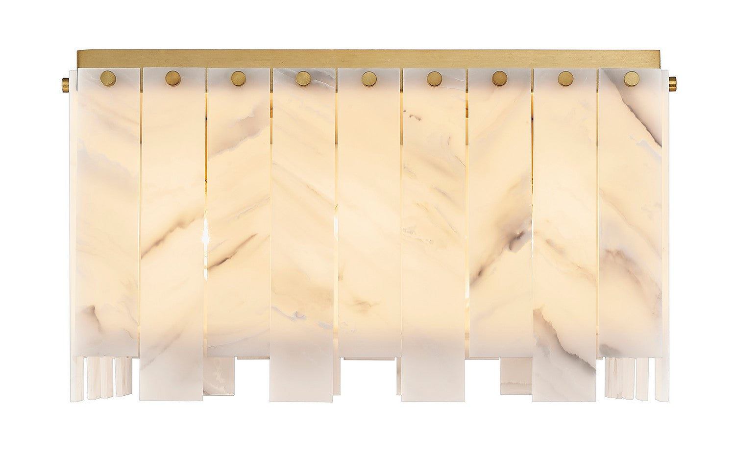 Z-Lite - 345F20-RB - Nine Light Flush Mount - Viviana - Rubbed Brass